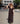 Ferrone Midi Dress Brown Embroidery