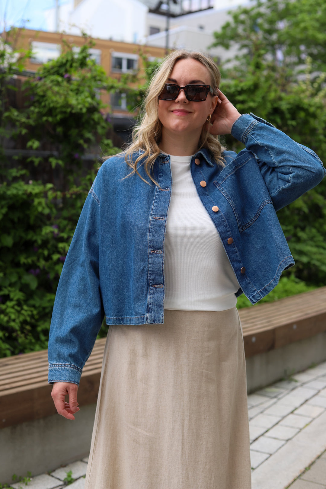 Turig Alena Shirt Mid Blue Wash