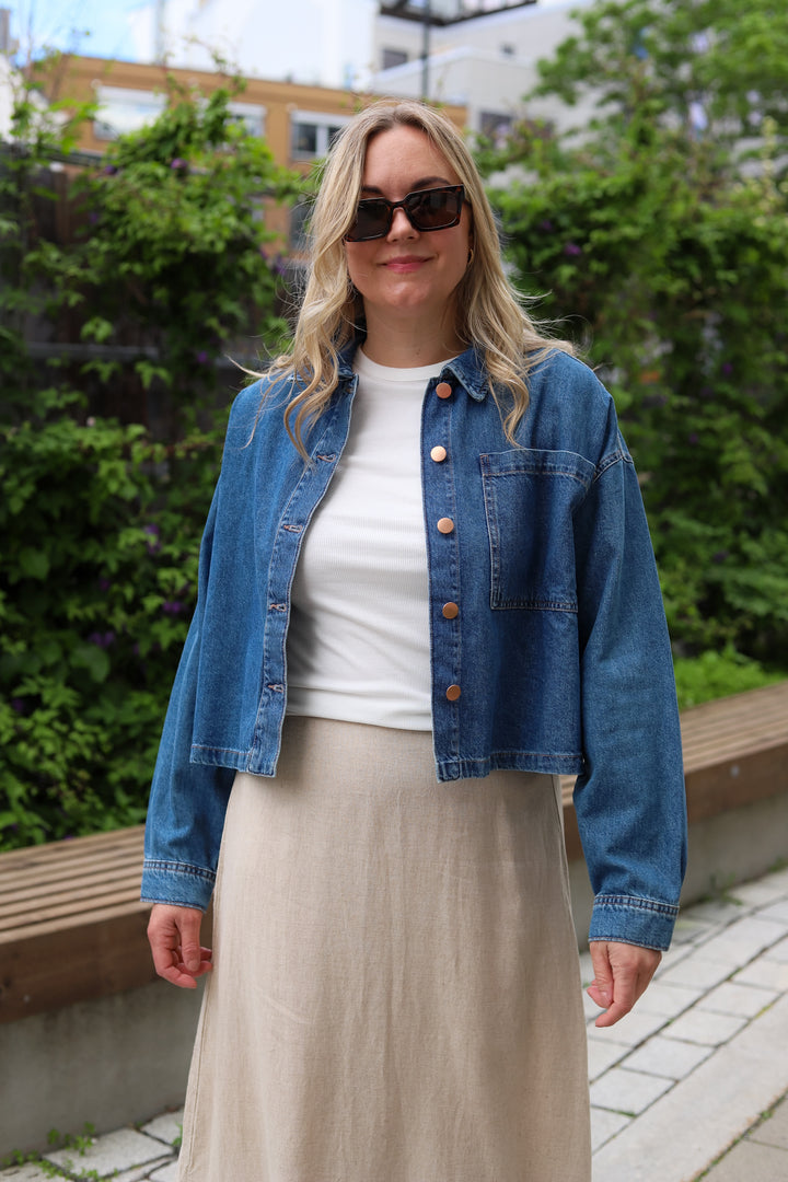 Turig Alena Shirt Mid Blue Wash