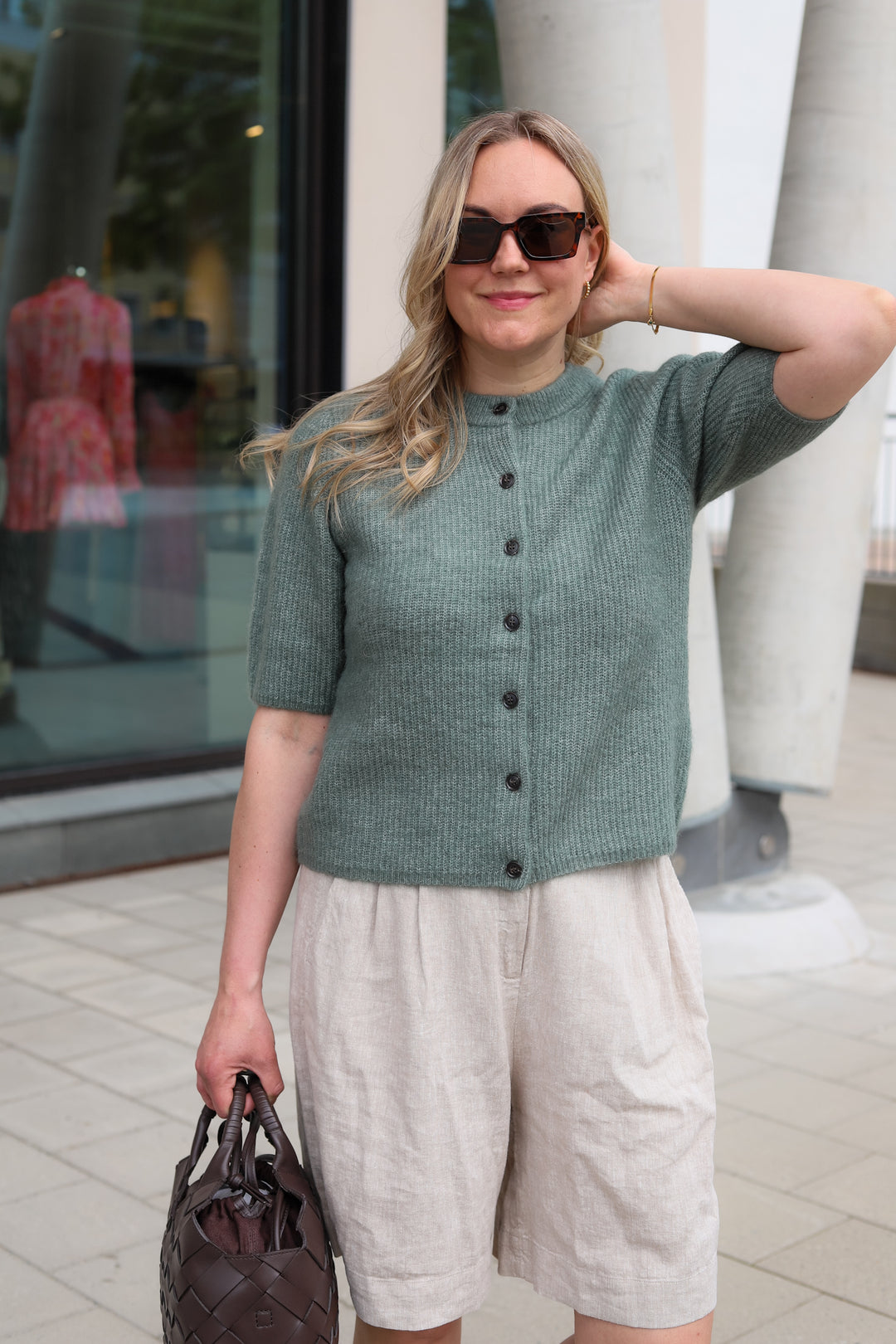 Jinie Hope 2/4 Cardigan Laurel W Mel