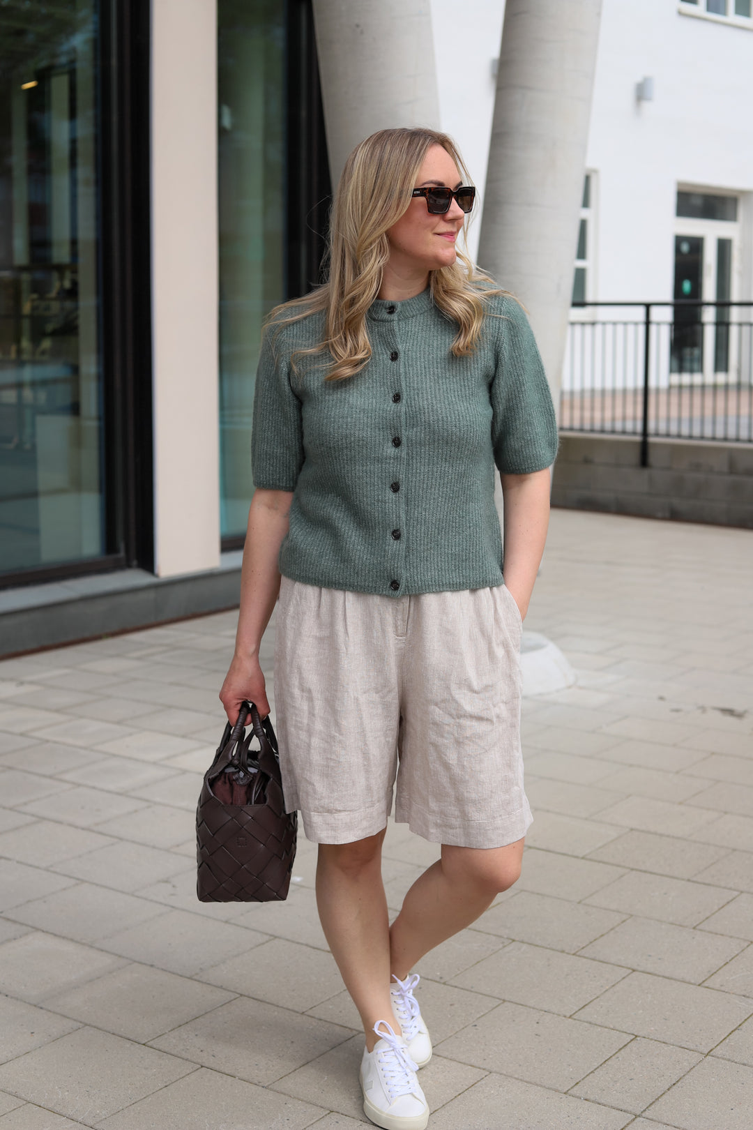 Jinie Hope 2/4 Cardigan Laurel W Mel