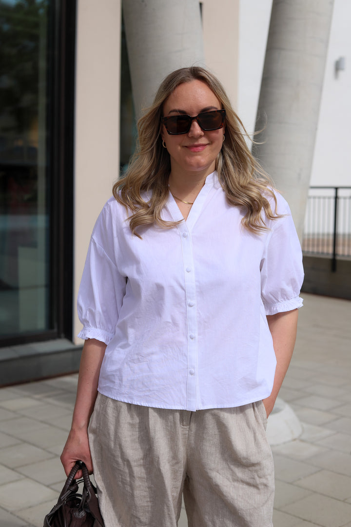Marca Dotten 2/4 Shirt Bright White