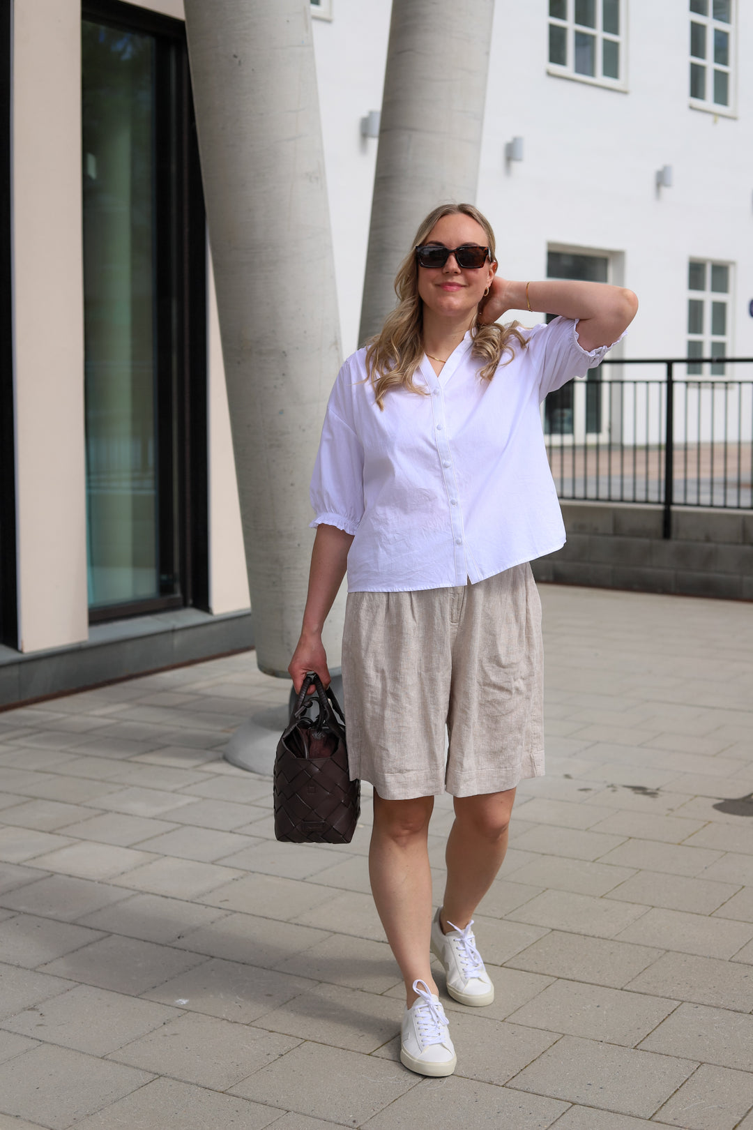 Marca Dotten 2/4 Shirt Bright White