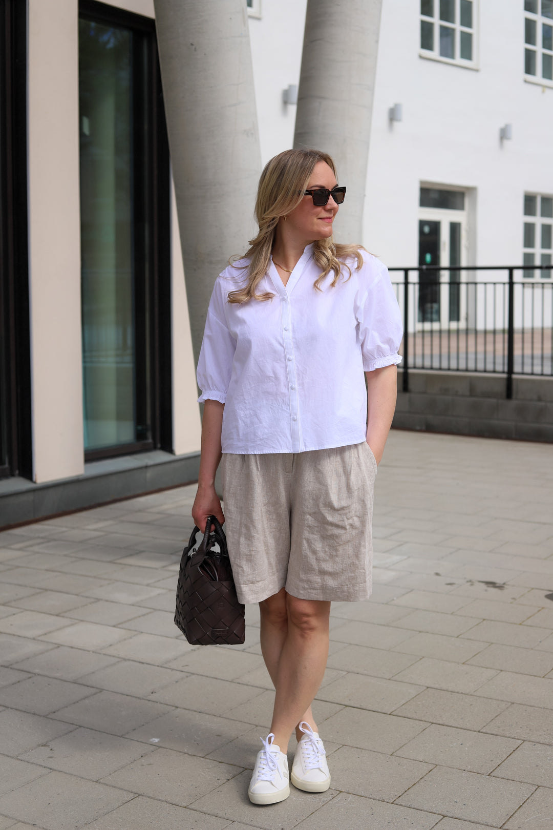 Marca Dotten 2/4 Shirt Bright White