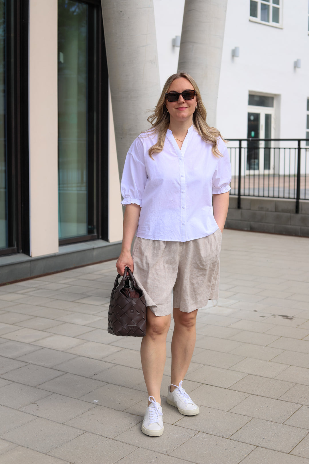 Marca Dotten 2/4 Shirt Bright White