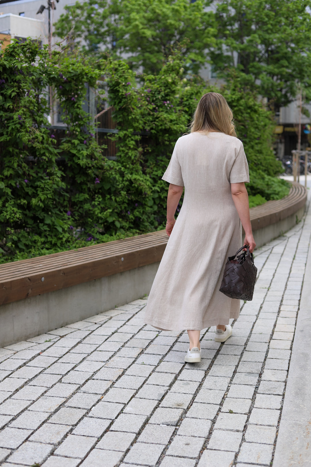 Viana Ginia 2/4 Dress Sand Melange