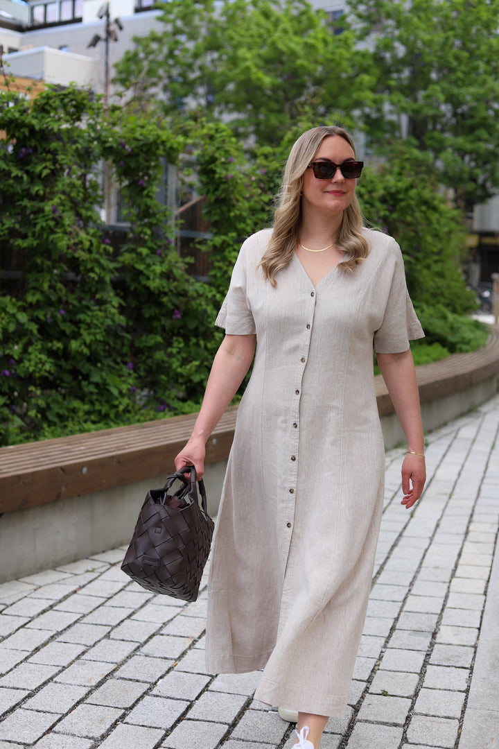 Viana Ginia 2/4 Dress Sand Melange