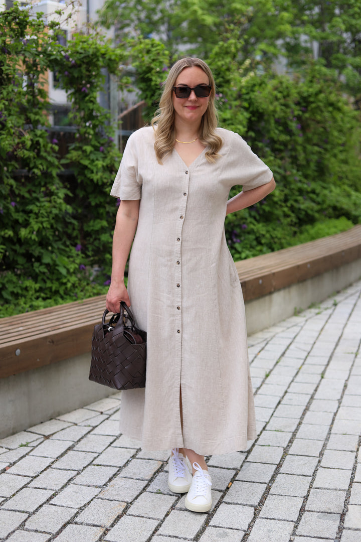 Viana Ginia 2/4 Dress Sand Melange