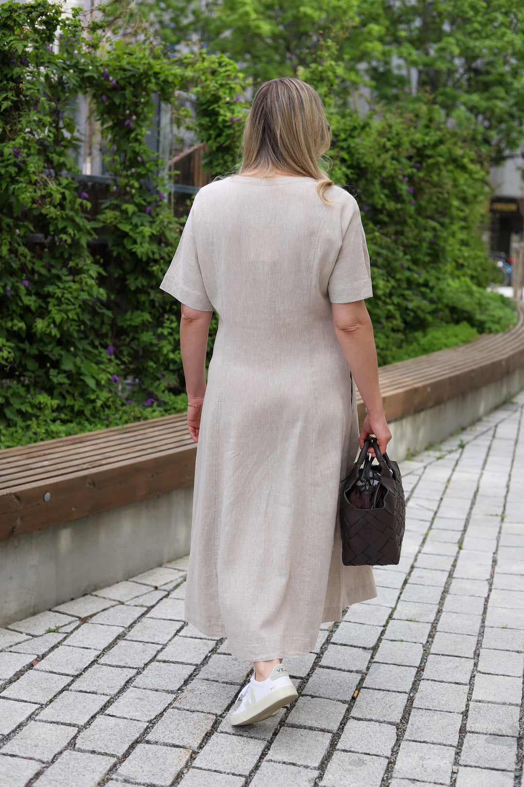 Viana Ginia 2/4 Dress Sand Melange