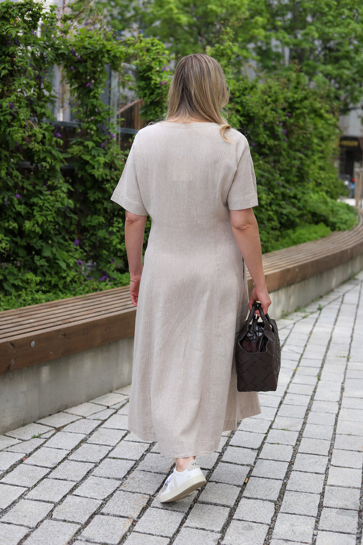 Viana Ginia 2/4 Dress Sand Melange