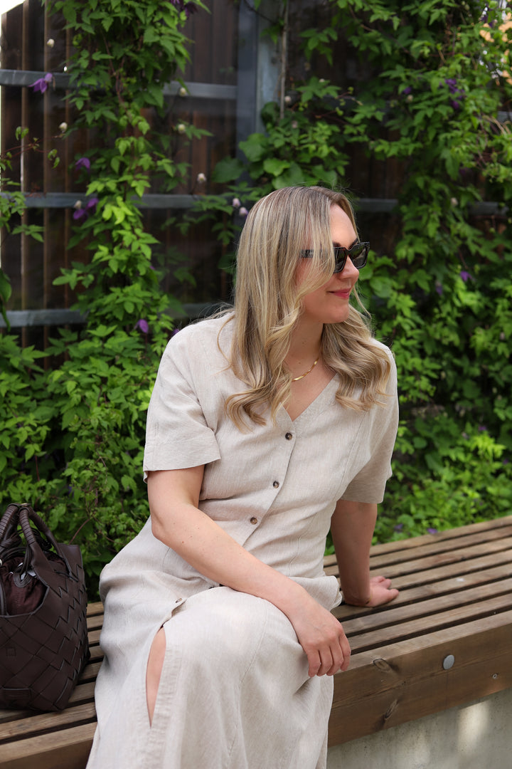 Viana Ginia 2/4 Dress Sand Melange