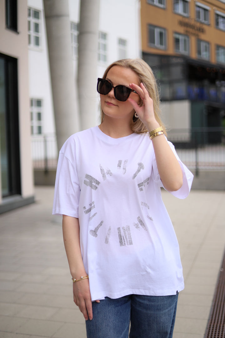 Logo Circle Tee White