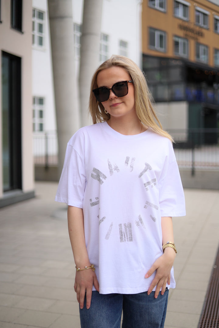 Logo Circle Tee White