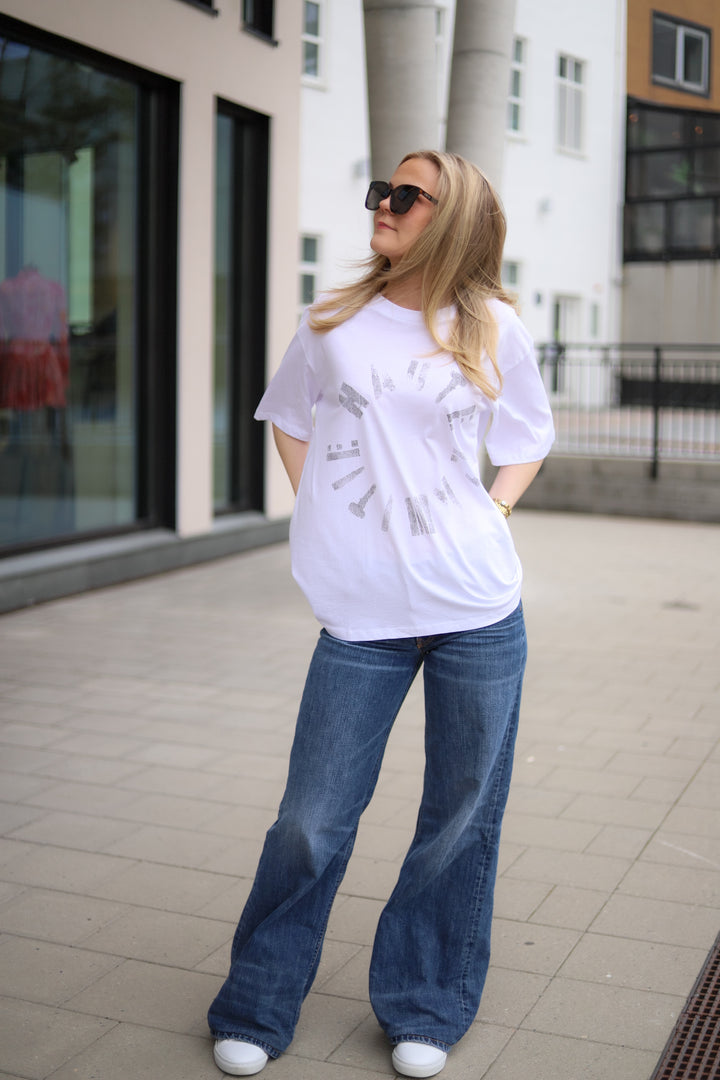 Logo Circle Tee White