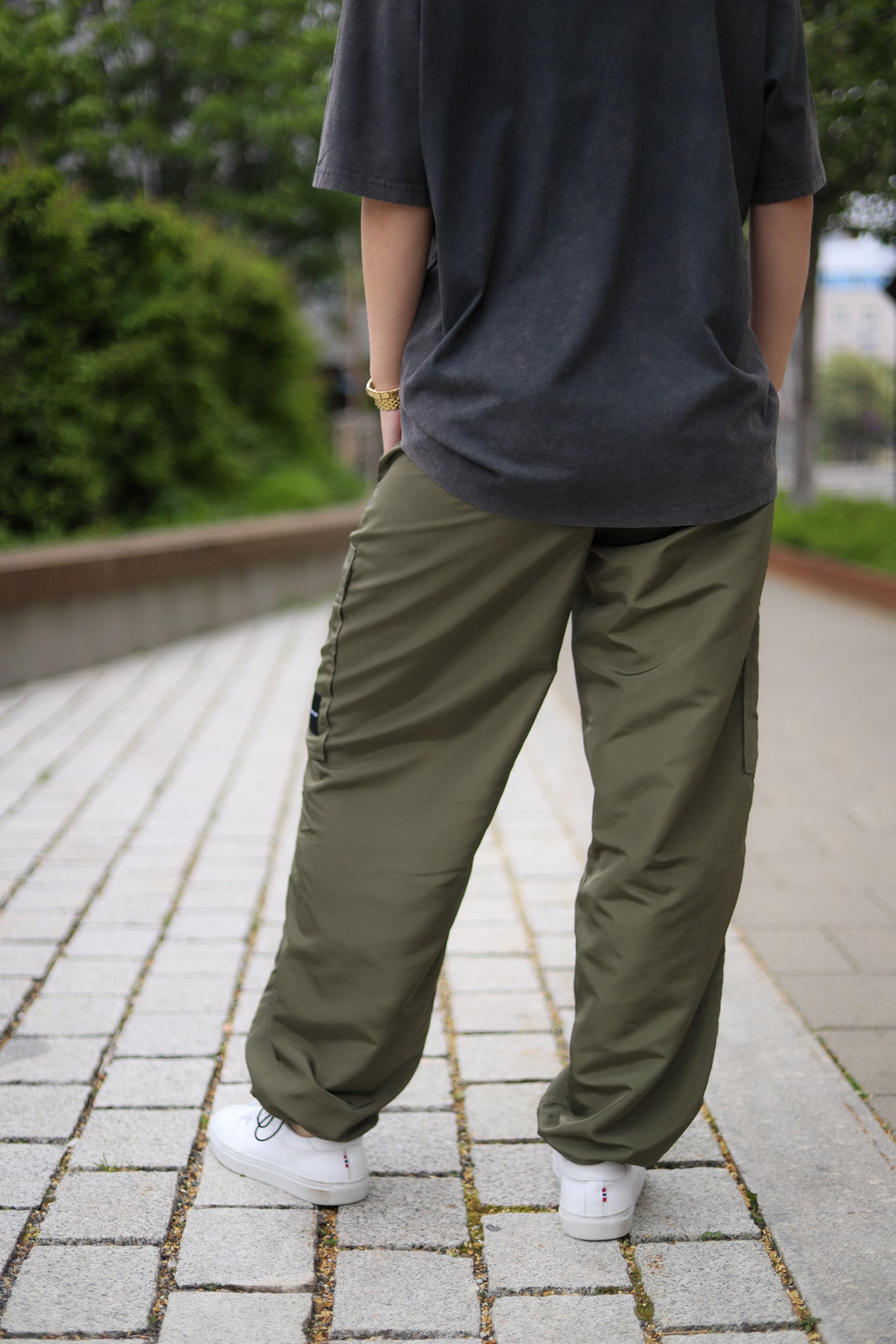 Thalia Pull On Trouser Army