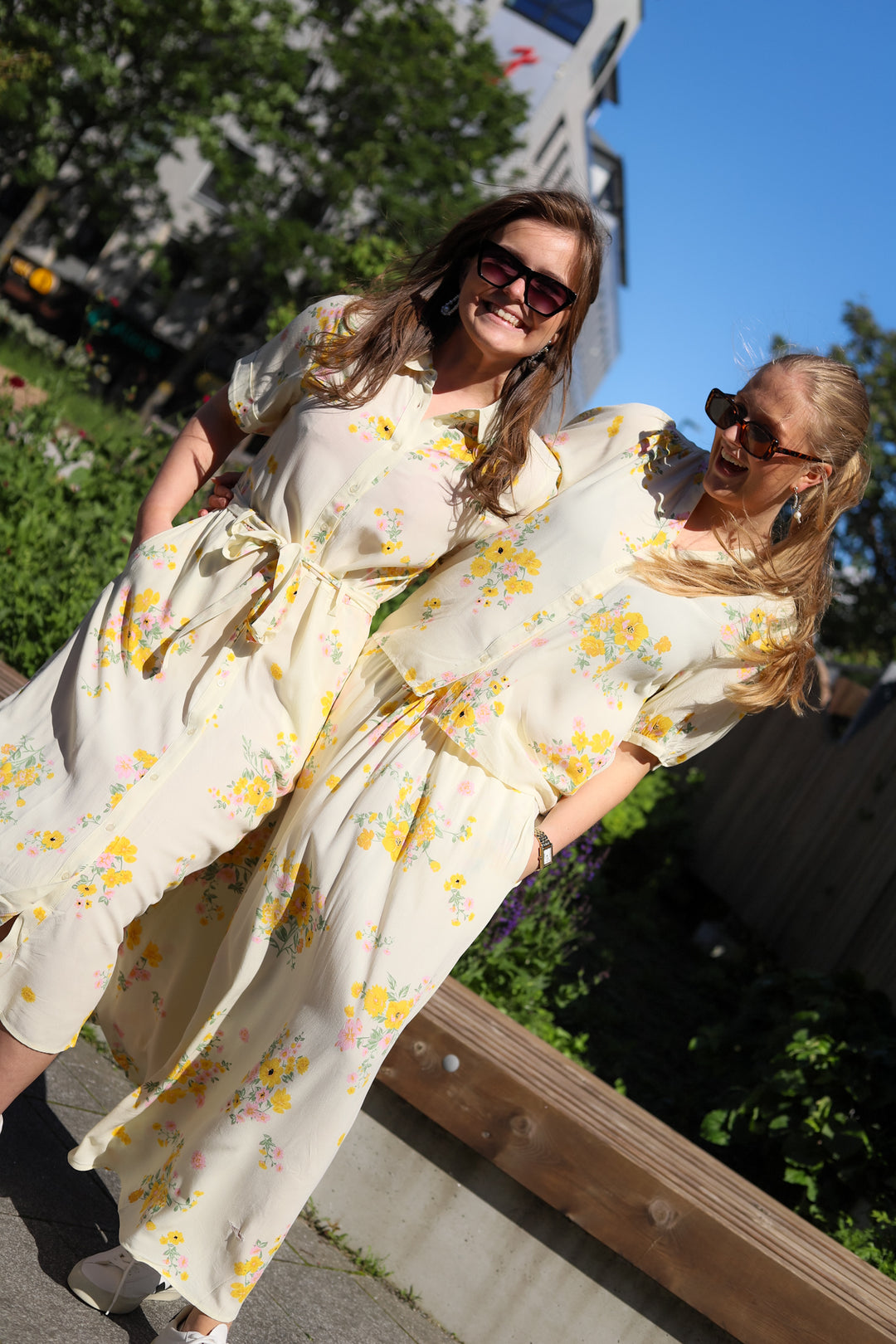 Irene 2/4 Shirt Dress AOP Mimosa Flower