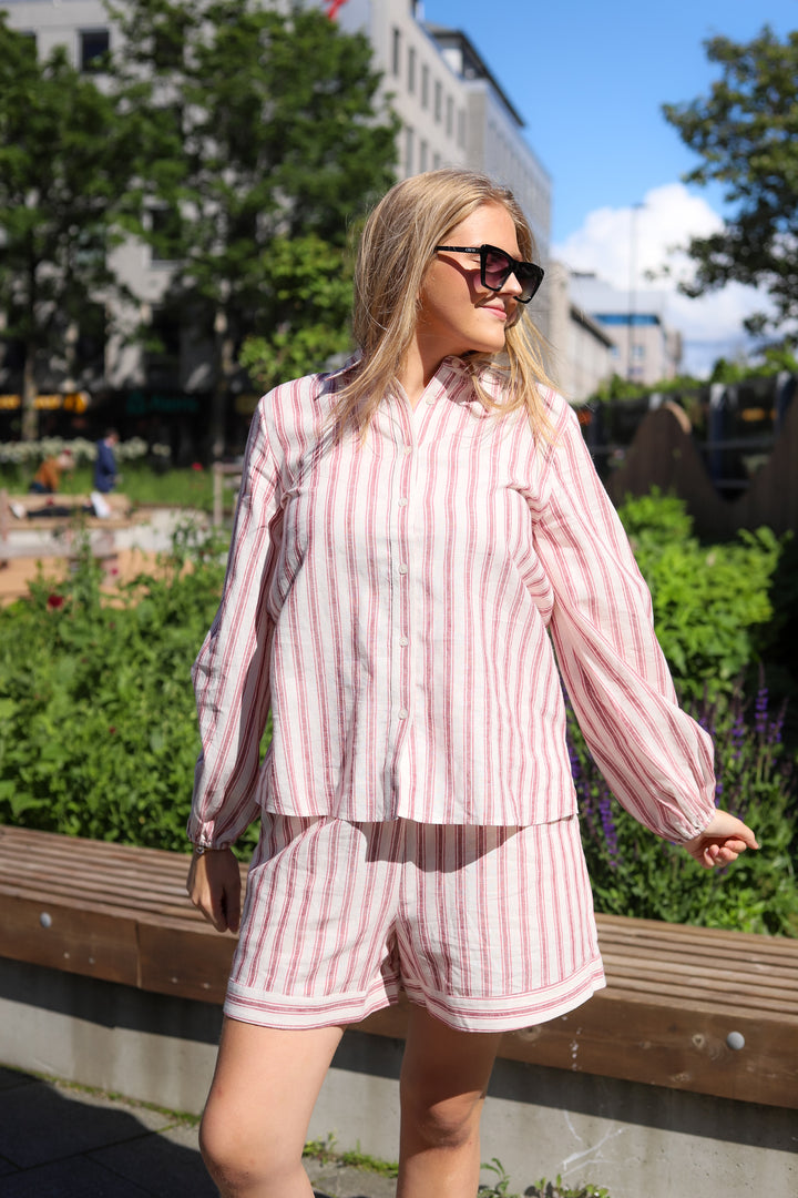 Fable Shirt Berry Stripe