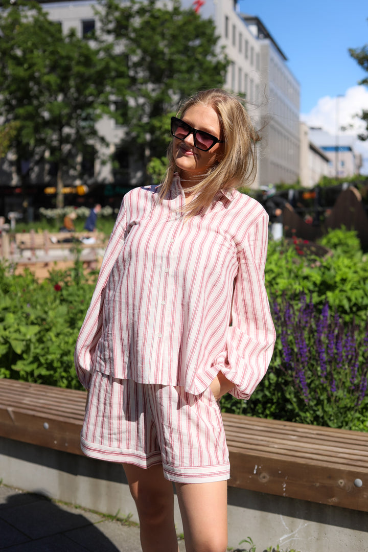 Fable Shirt Berry Stripe