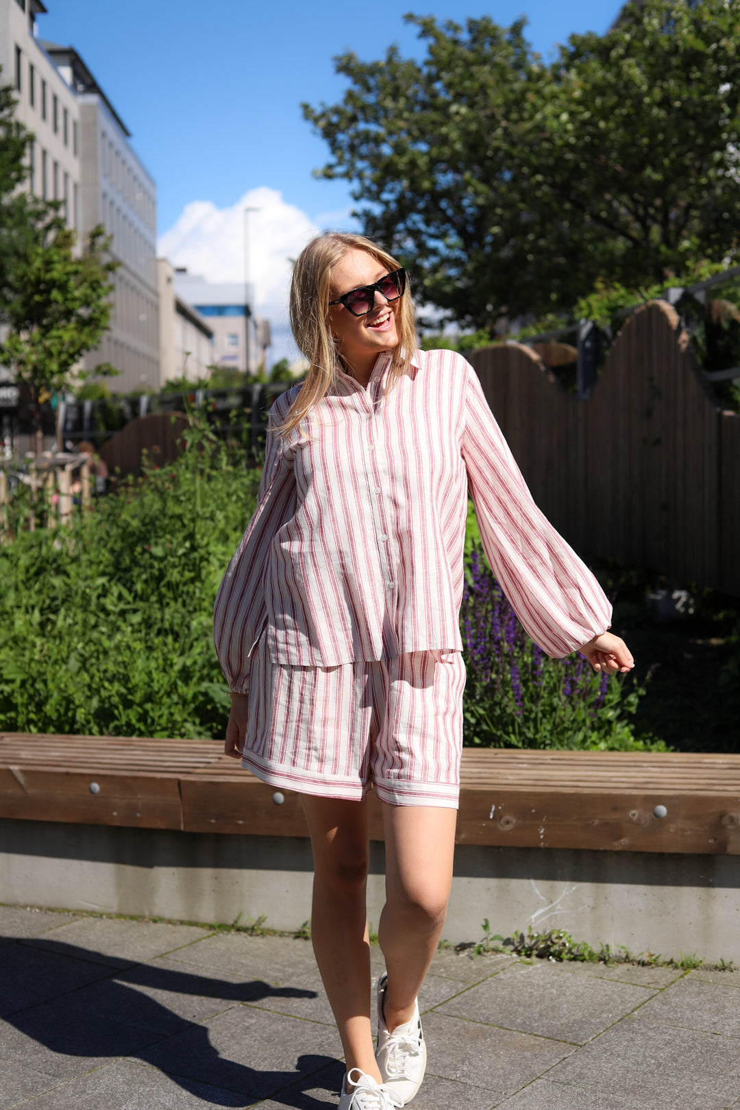 Fable Shirt Berry Stripe