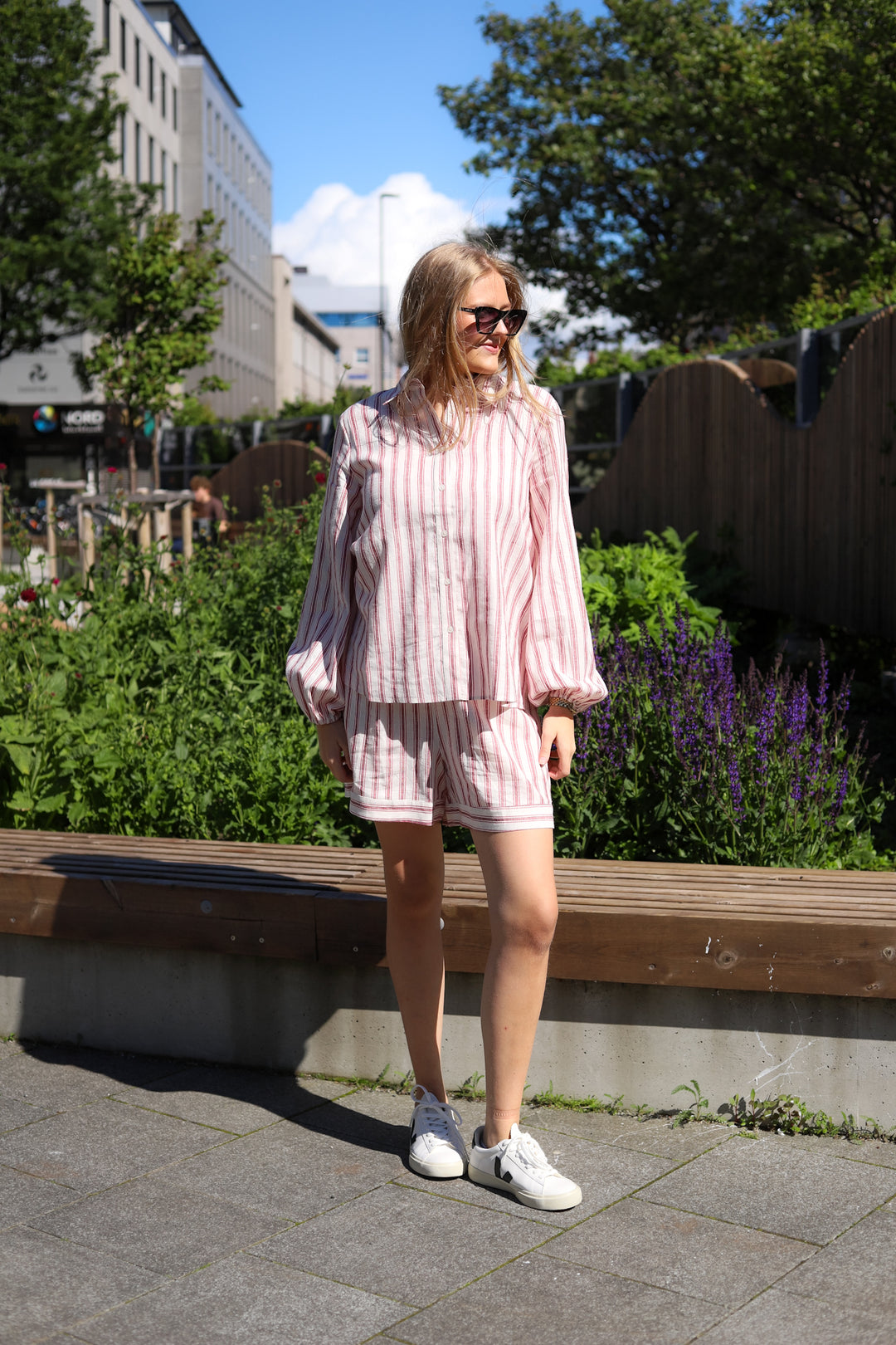 Fable Shirt Berry Stripe