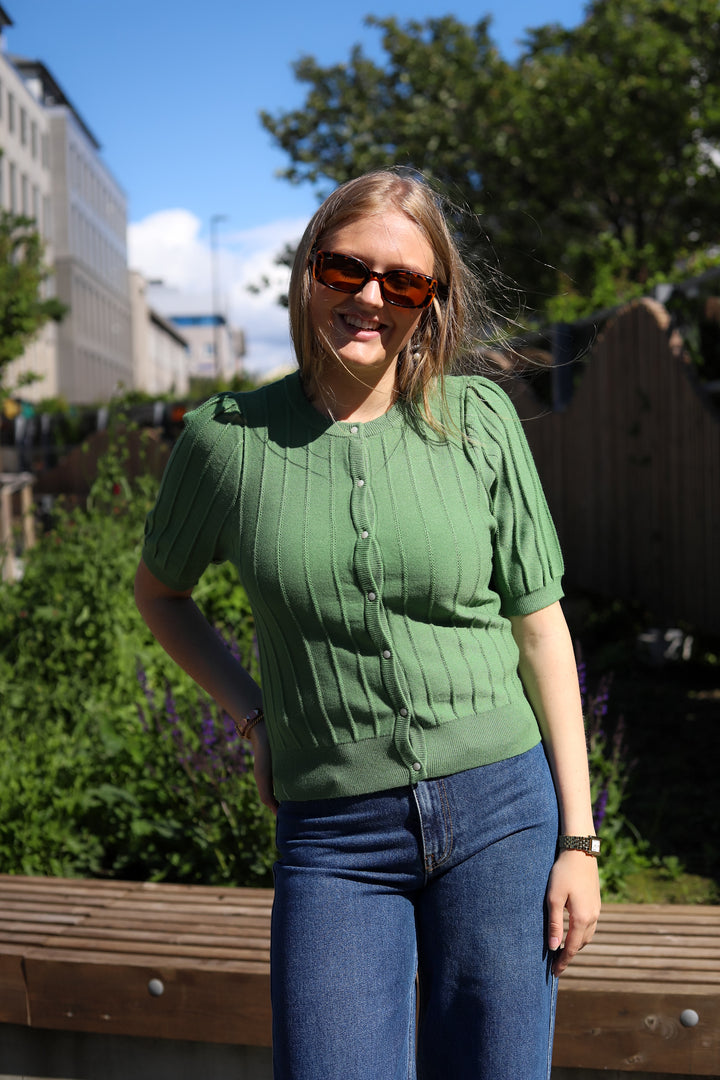 Guru 2/4 Cardigan English Ivy