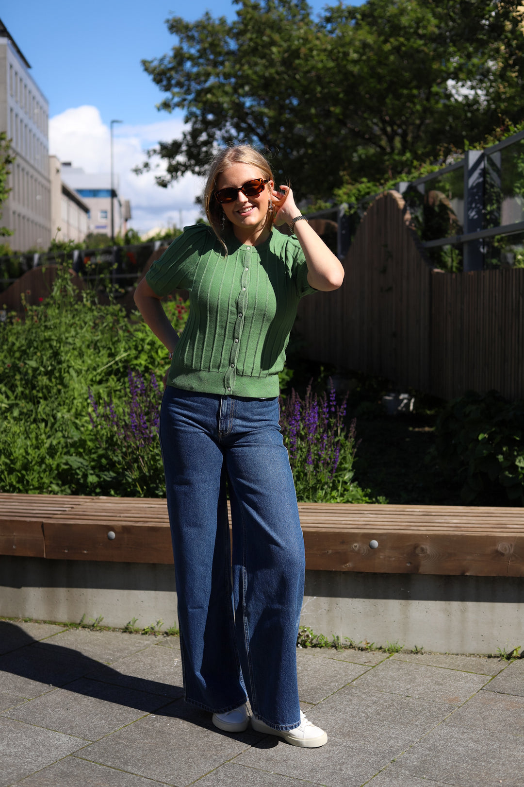 Guru 2/4 Cardigan English Ivy