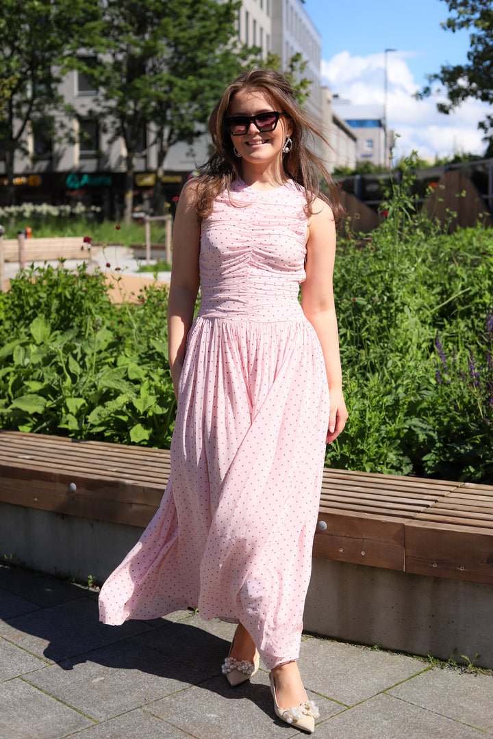 NS Ruched Dress Barely Pink Comb.