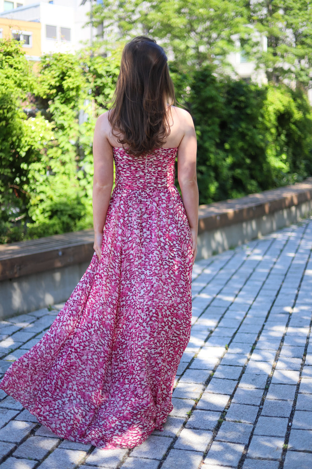 Bree Dress Berry Viola Print