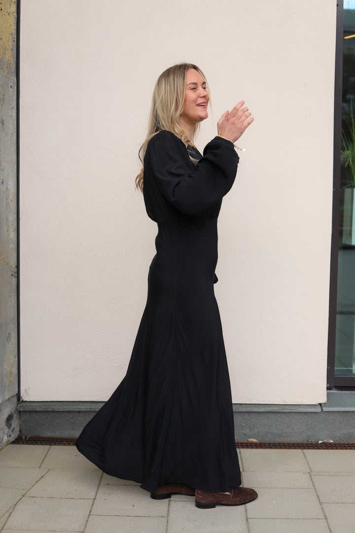Viscose Maxi Dress Black