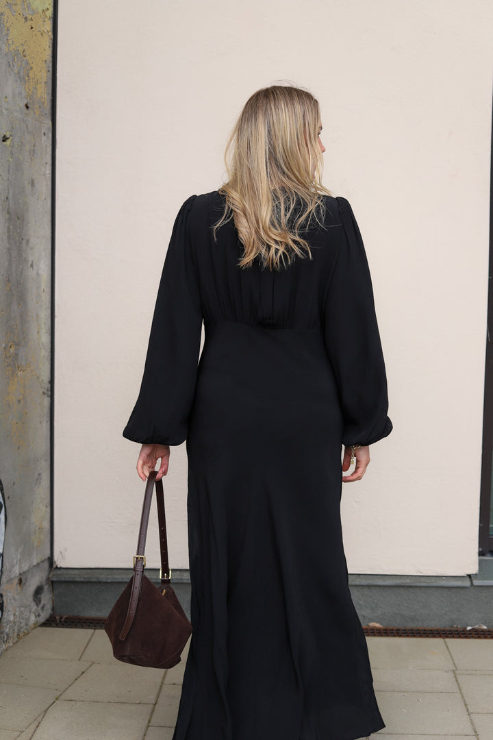 Viscose Maxi Dress Black