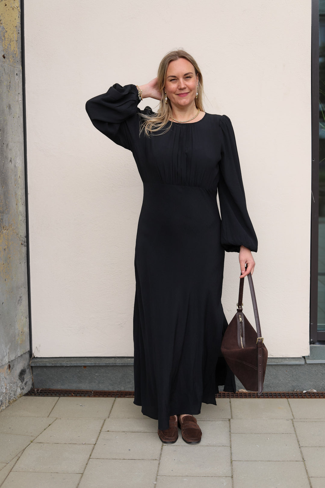 Viscose Maxi Dress Black