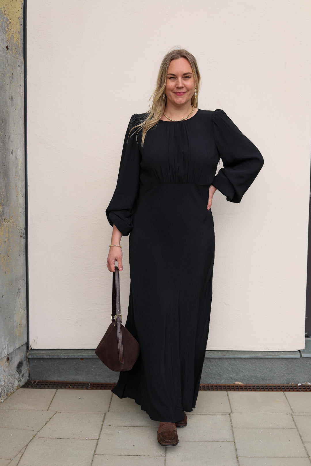 Viscose Maxi Dress Black