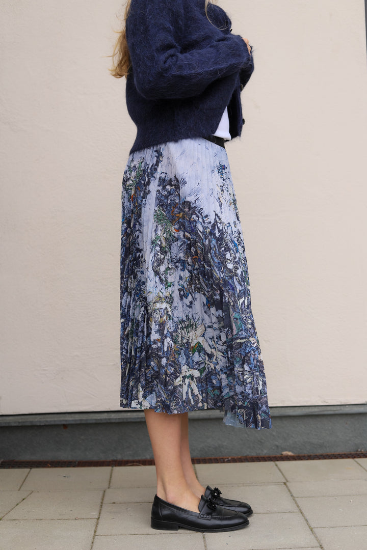 Charming Skirt Print Grey