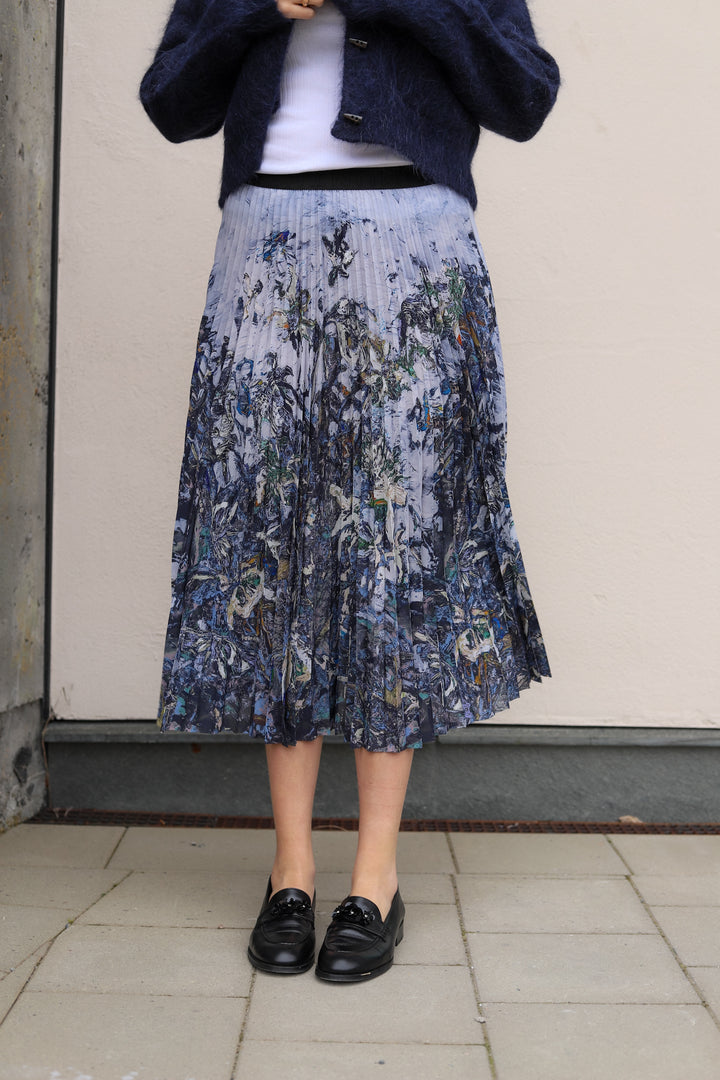 Charming Skirt Print Grey