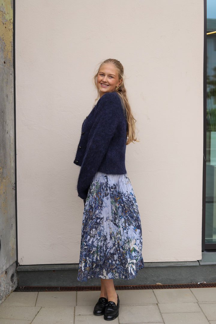 Charming Skirt Print Grey