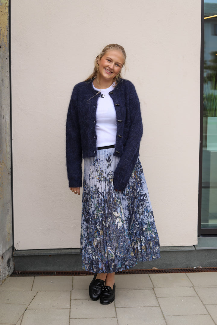Charming Skirt Print Grey