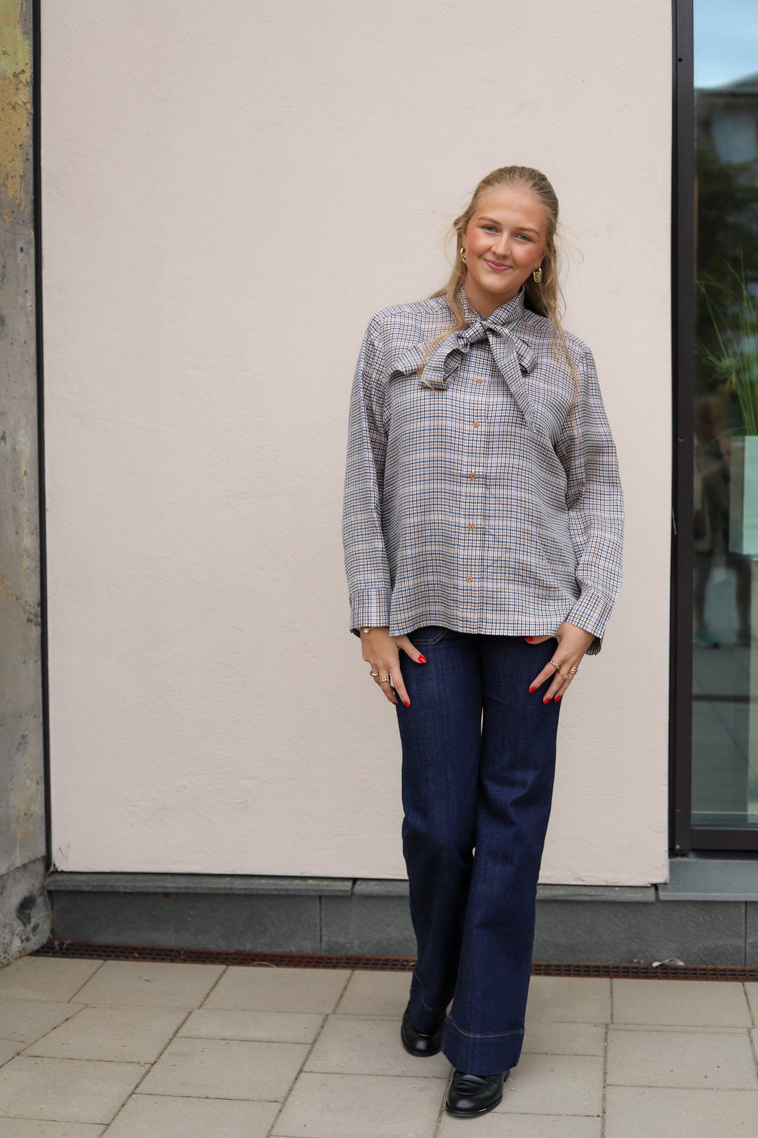Veiling Top Mix Blue