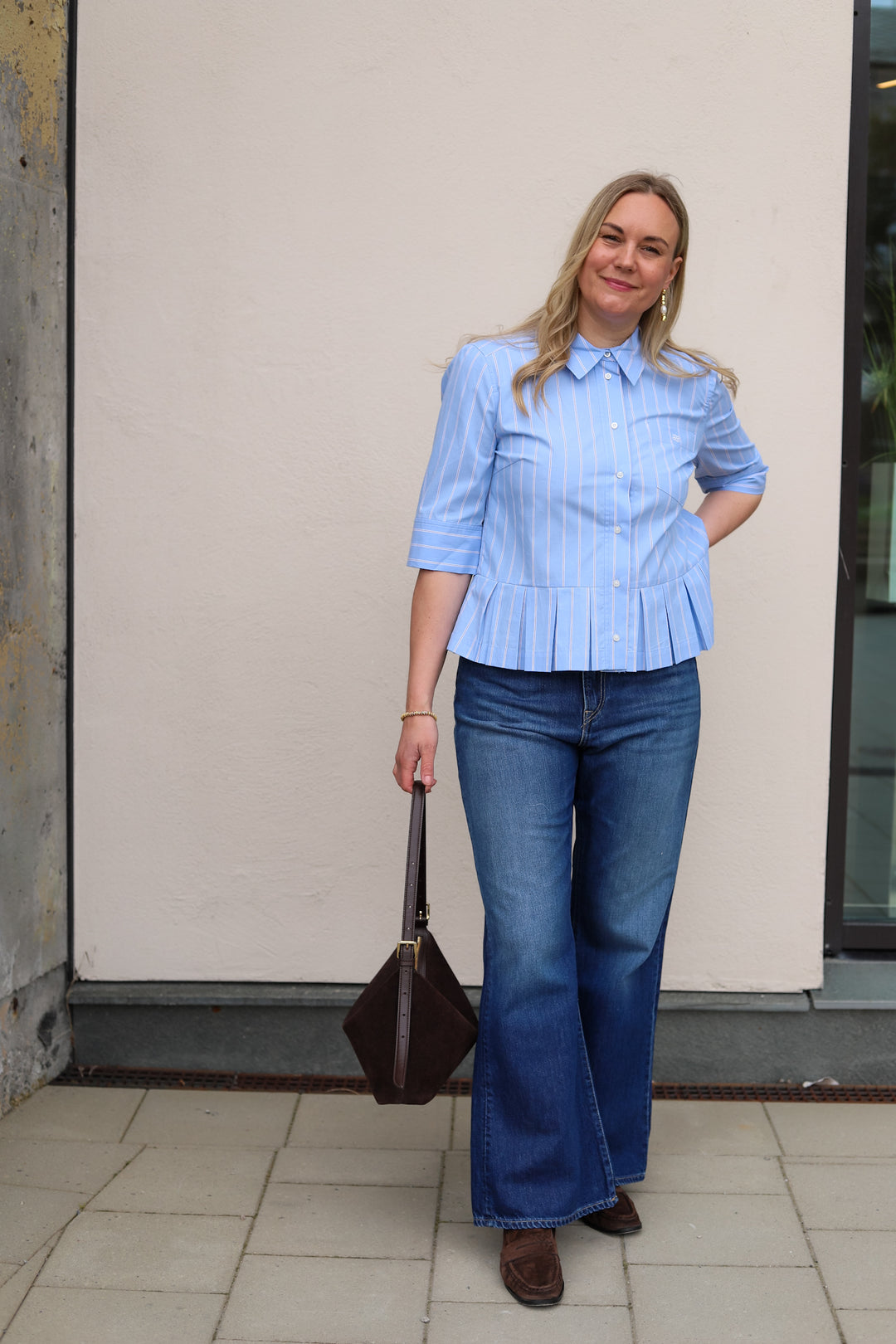 Nuria Top Stripe Blue