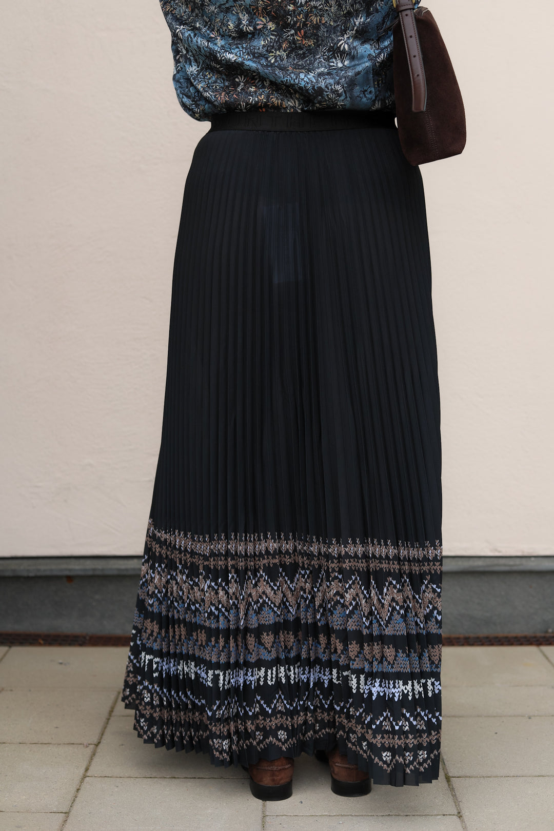 Taulla Skirt Print Black