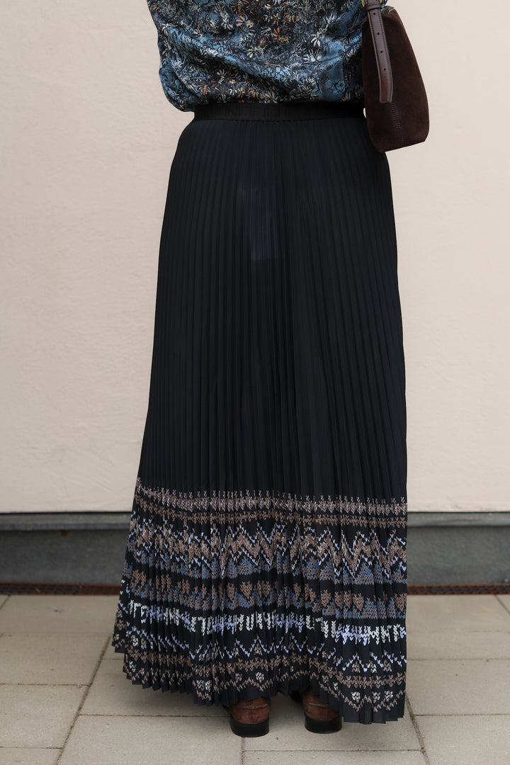 Taulla Skirt Print Black