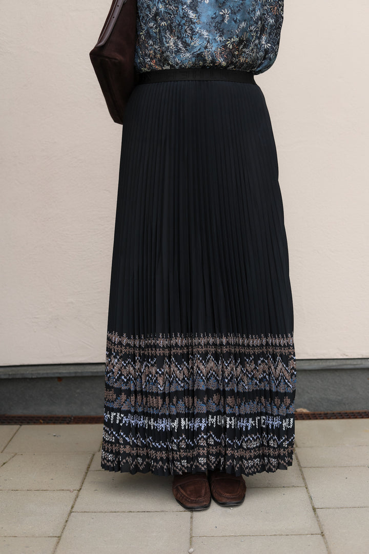 Taulla Skirt Print Black