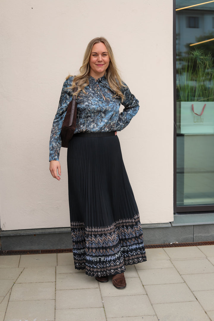 Vignette Top Print Blue