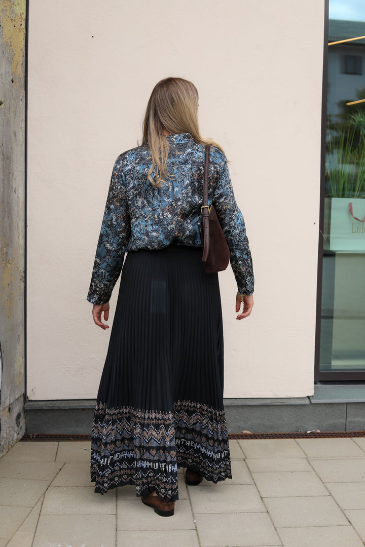 Taulla Skirt Print Black