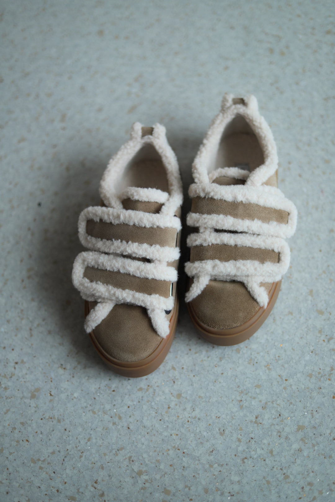Shearling Low Velcro Light Beige