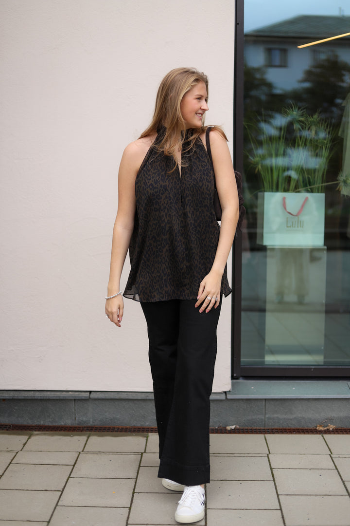 Halterneck Bow Top Molé Comb