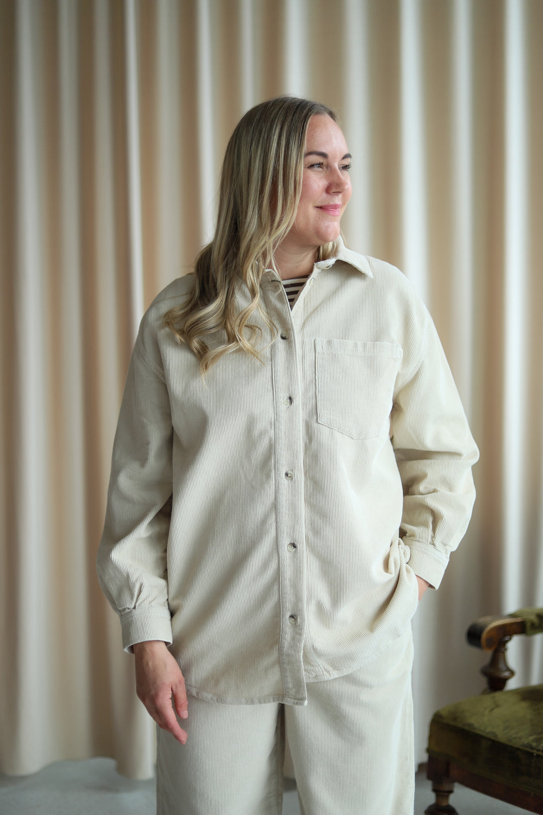 Alex Cord Shirt Greige