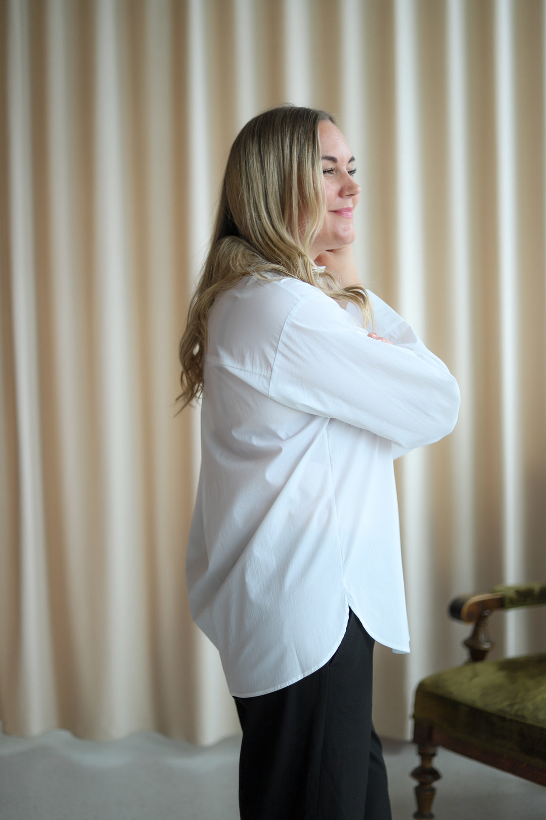 Betty Button Shirt Offwhite