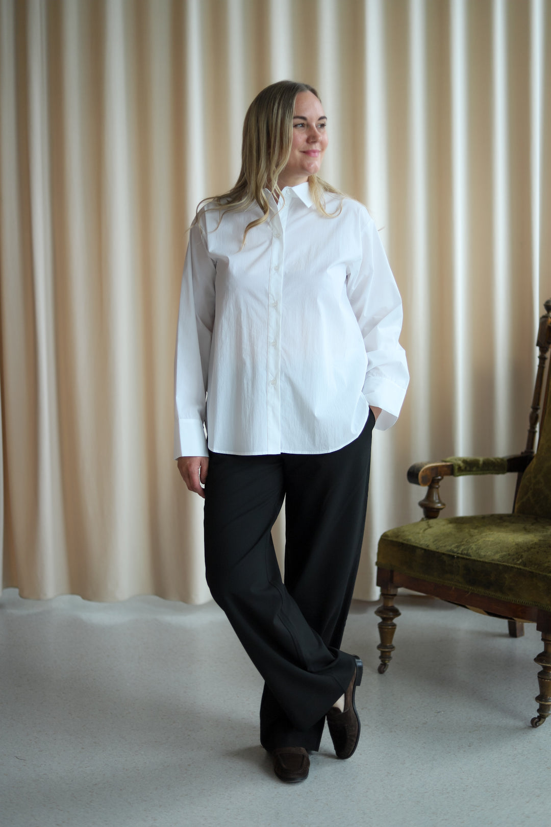 Betty Button Shirt Offwhite