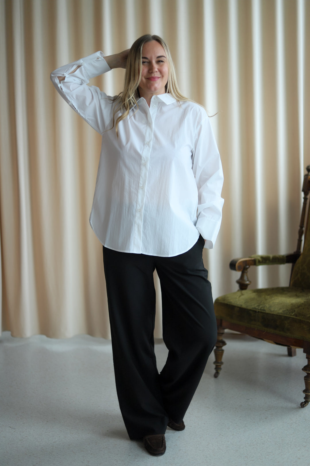 Betty Button Shirt Offwhite