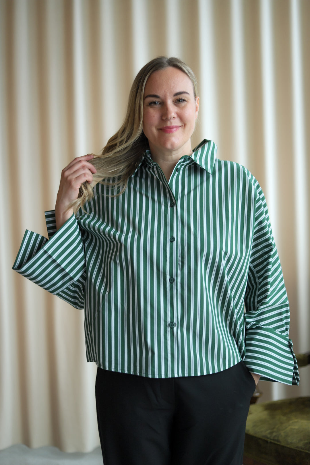 Atari Shirt Green Stripe
